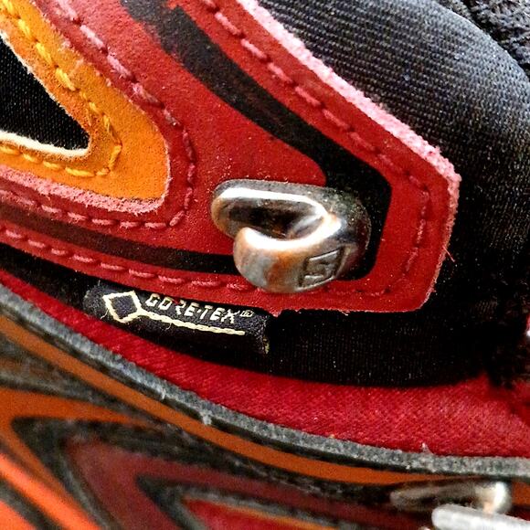 Men's Salomon X Ultra 3 Mid GTX Hiking Boots Red Size 10 - Picture 7 of 9